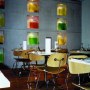 Cafe Ikon, Ikon Gallery, Brindleyplace, Birmingham  | Dining Area with Feature Wall | Interior Designers
